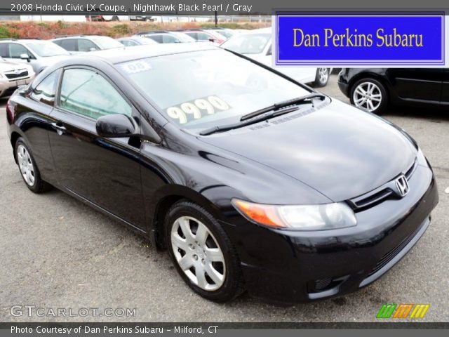 2008 Honda Civic LX Coupe in Nighthawk Black Pearl