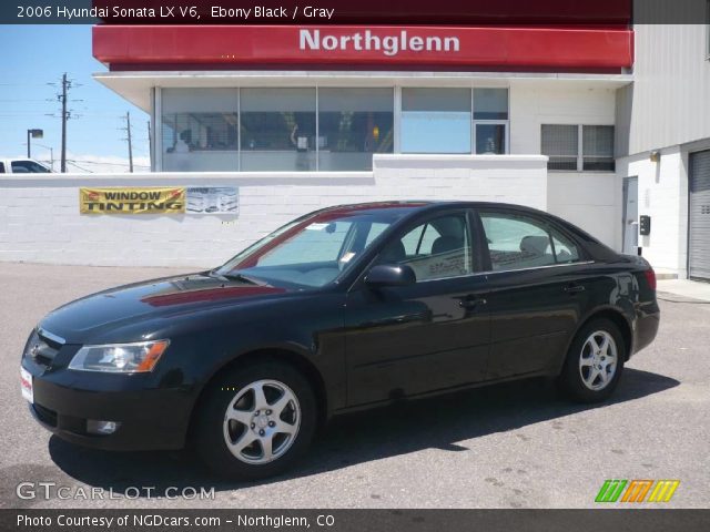 2006 Hyundai Sonata LX V6 in Ebony Black