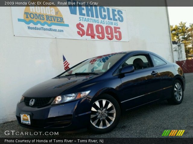 2009 Honda Civic EX Coupe in Royal Blue Pearl