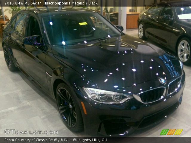 2015 BMW M3 Sedan in Black Sapphire Metallic