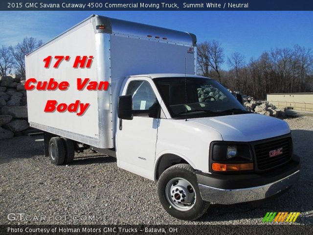 2015 GMC Savana Cutaway 4500 Commercial Moving Truck in Summit White