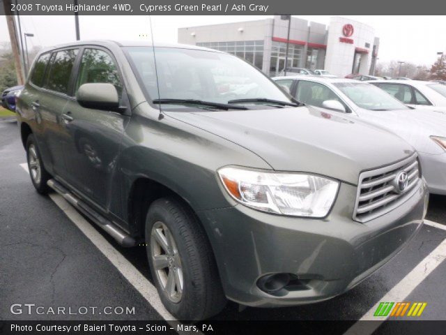 2008 Toyota Highlander 4WD in Cypress Green Pearl