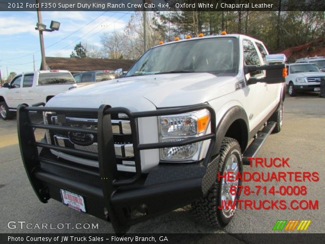 2012 Ford F350 Super Duty King Ranch Crew Cab 4x4 in Oxford White