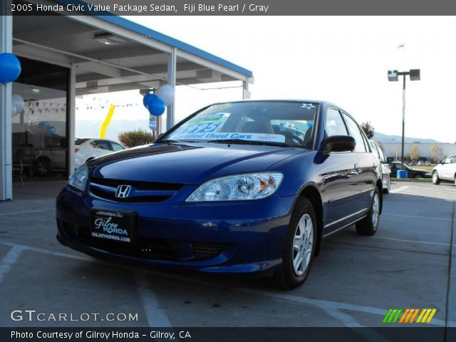 2005 Honda Civic Value Package Sedan in Fiji Blue Pearl