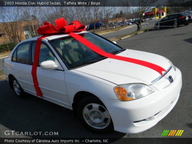 2003 Honda Civic Hybrid Sedan in Taffeta White