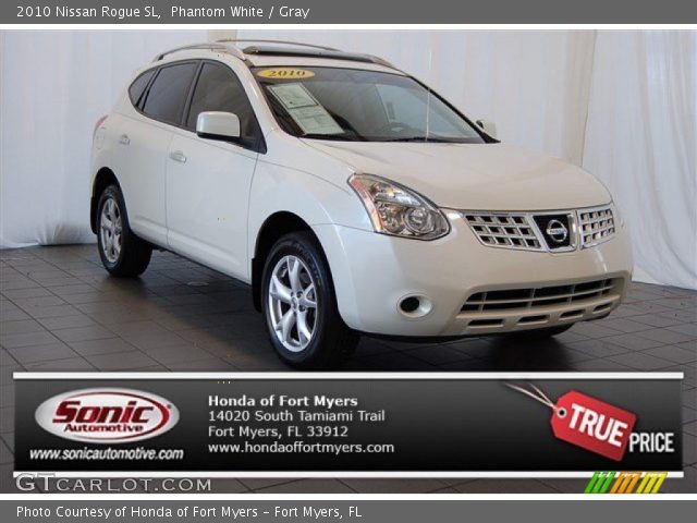 2010 Nissan Rogue SL in Phantom White