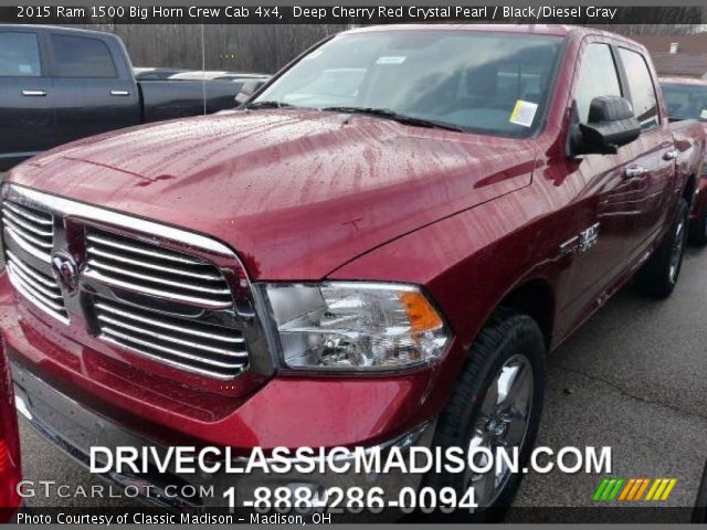 2015 Ram 1500 Big Horn Crew Cab 4x4 in Deep Cherry Red Crystal Pearl