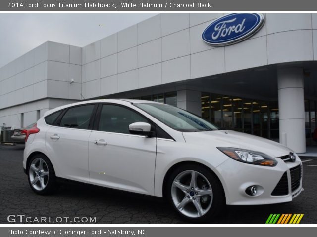 2014 Ford Focus Titanium Hatchback in White Platinum