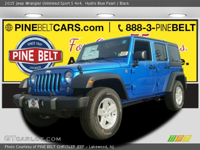 2015 Jeep Wrangler Unlimited Sport S 4x4 in Hydro Blue Pearl