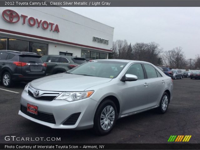 2012 Toyota Camry LE in Classic Silver Metallic