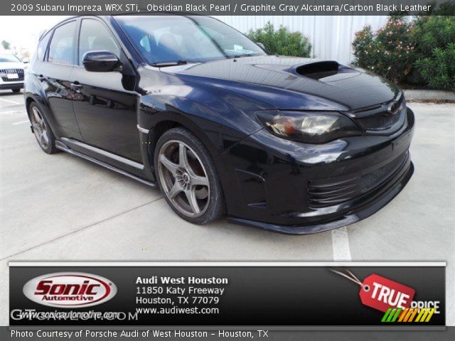 2009 Subaru Impreza WRX STi in Obsidian Black Pearl