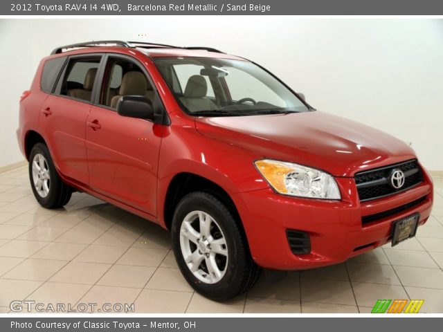 2012 Toyota RAV4 I4 4WD in Barcelona Red Metallic