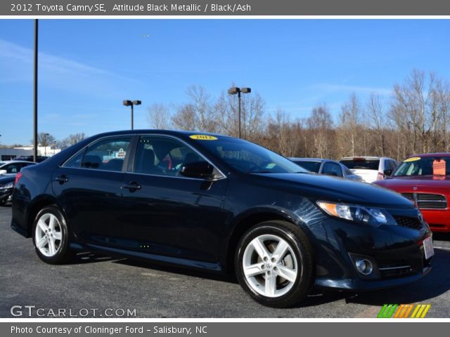 2012 Toyota Camry SE in Attitude Black Metallic
