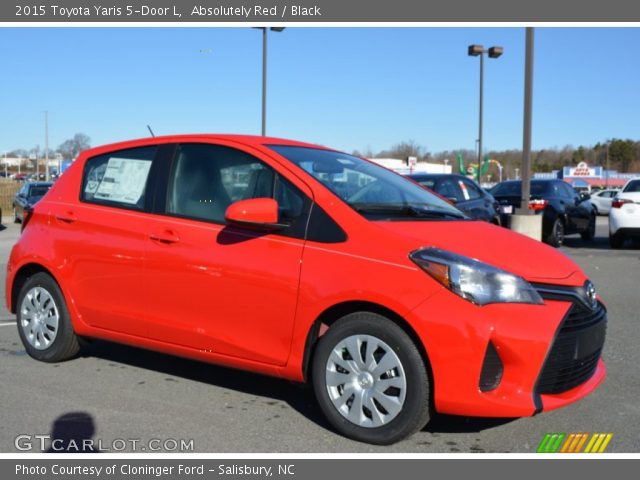 2015 Toyota Yaris 5-Door L in Absolutely Red