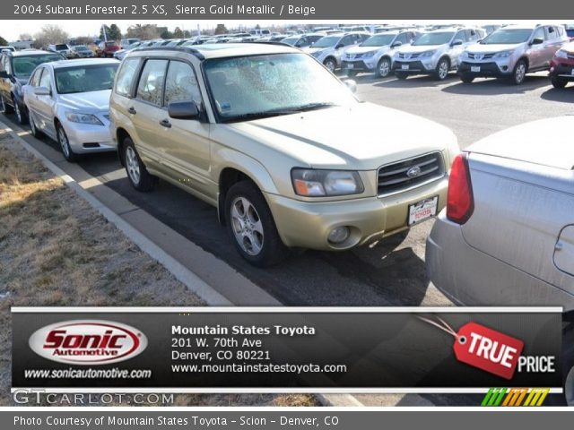 2004 Subaru Forester 2.5 XS in Sierra Gold Metallic