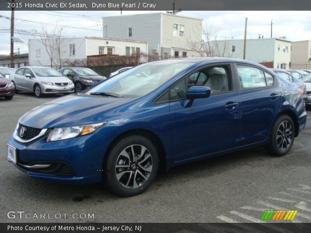 2015 Honda Civic EX Sedan in Dyno Blue Pearl