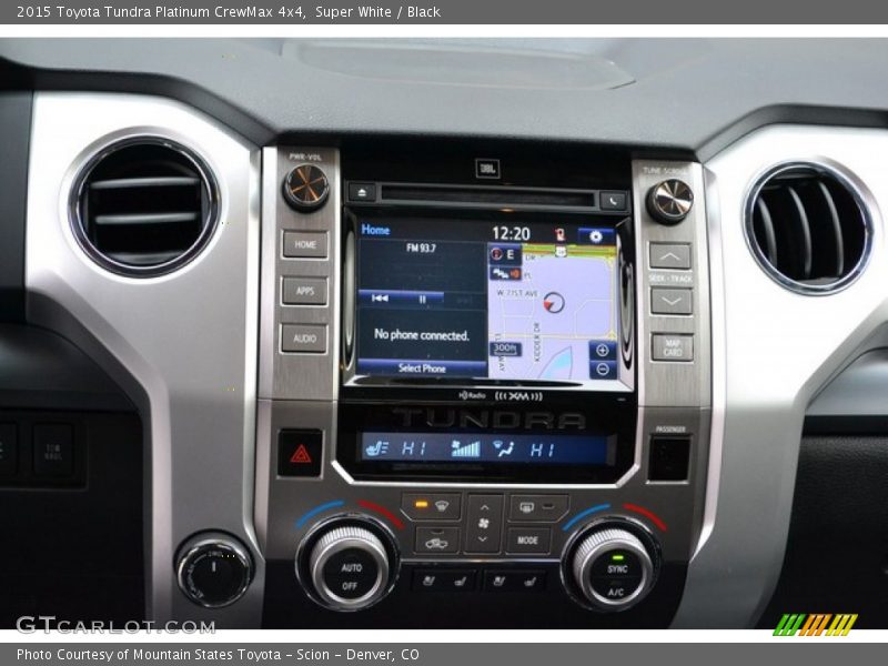 Super White / Black 2015 Toyota Tundra Platinum CrewMax 4x4