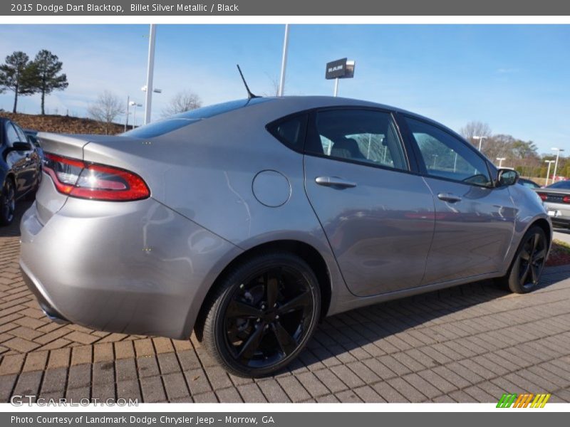 Billet Silver Metallic / Black 2015 Dodge Dart Blacktop