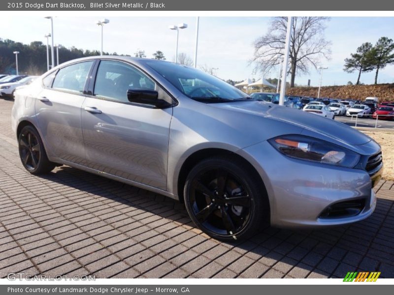 Billet Silver Metallic / Black 2015 Dodge Dart Blacktop