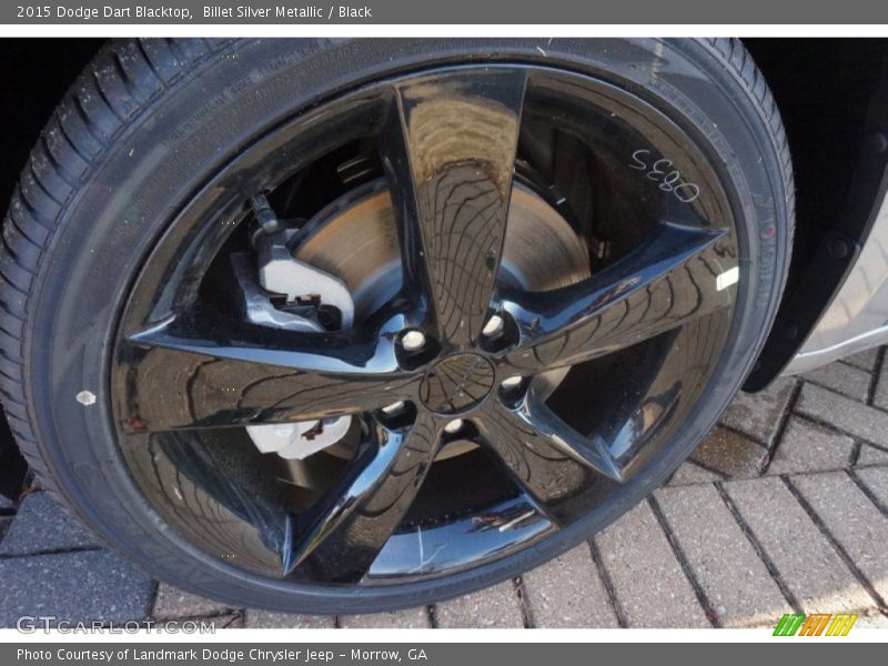 Billet Silver Metallic / Black 2015 Dodge Dart Blacktop