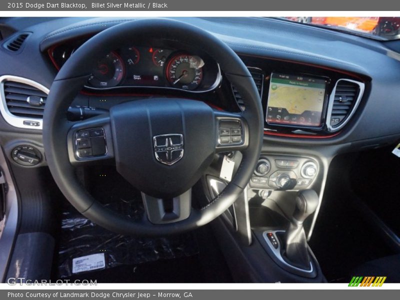 Billet Silver Metallic / Black 2015 Dodge Dart Blacktop