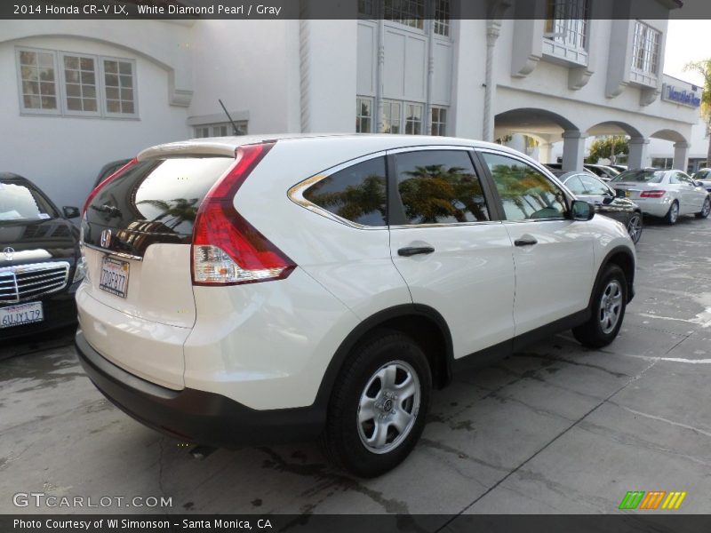 White Diamond Pearl / Gray 2014 Honda CR-V LX