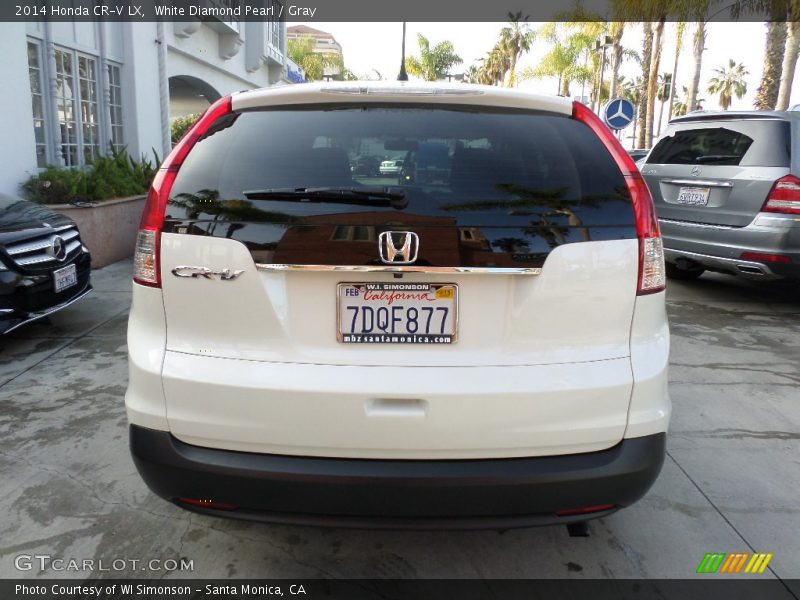 White Diamond Pearl / Gray 2014 Honda CR-V LX