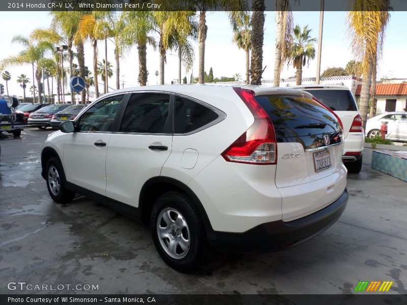 White Diamond Pearl / Gray 2014 Honda CR-V LX