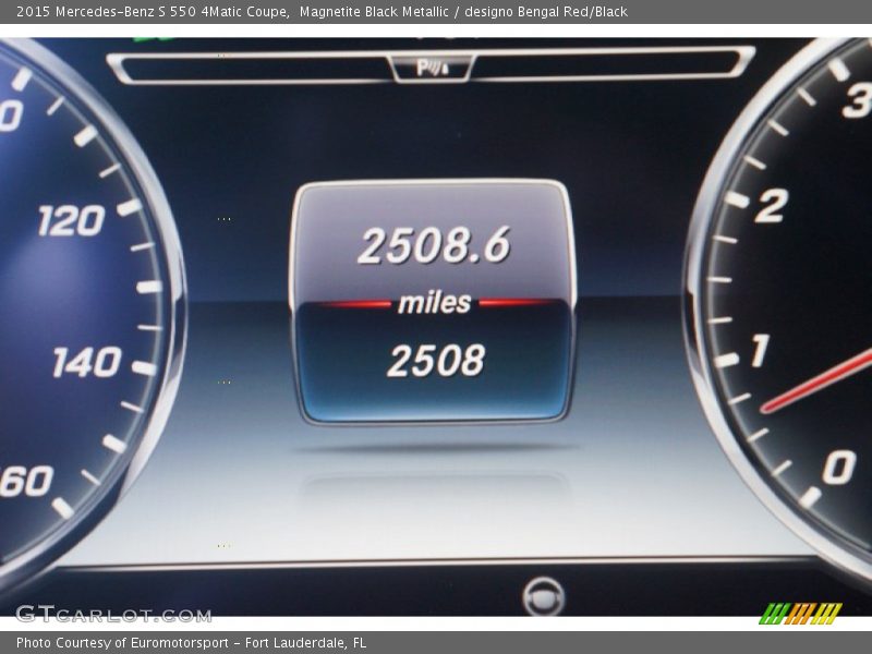 Magnetite Black Metallic / designo Bengal Red/Black 2015 Mercedes-Benz S 550 4Matic Coupe