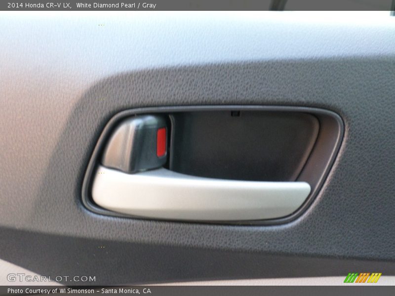 White Diamond Pearl / Gray 2014 Honda CR-V LX