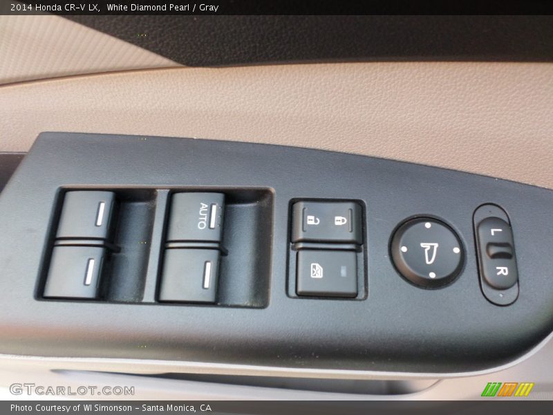 White Diamond Pearl / Gray 2014 Honda CR-V LX