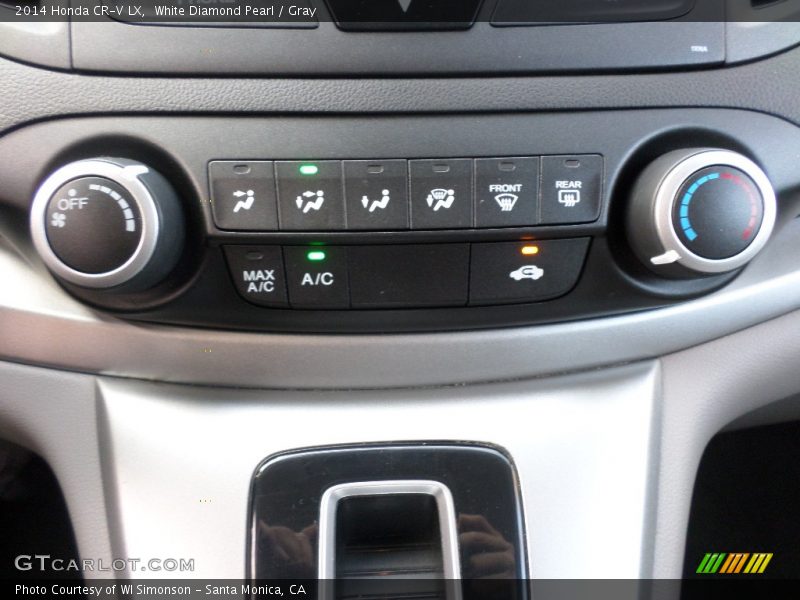 White Diamond Pearl / Gray 2014 Honda CR-V LX