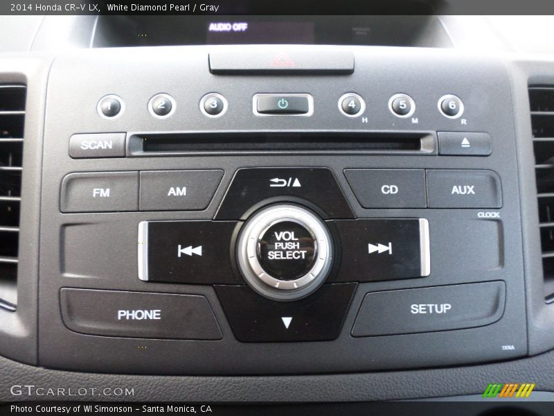 White Diamond Pearl / Gray 2014 Honda CR-V LX