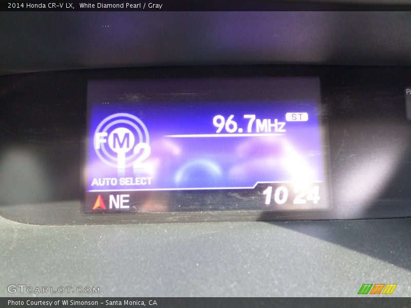 White Diamond Pearl / Gray 2014 Honda CR-V LX