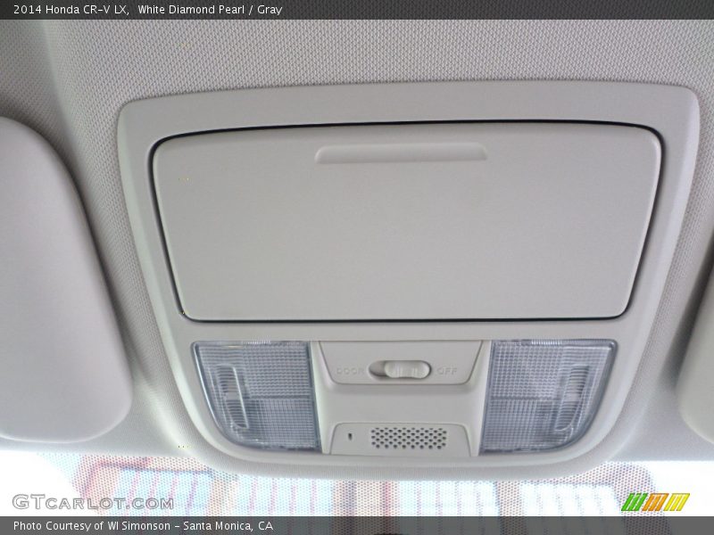 White Diamond Pearl / Gray 2014 Honda CR-V LX