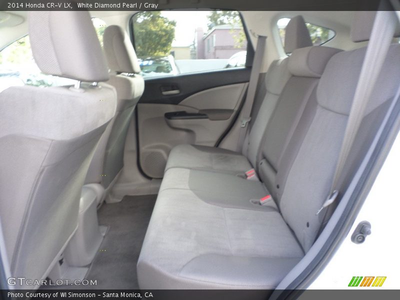 White Diamond Pearl / Gray 2014 Honda CR-V LX