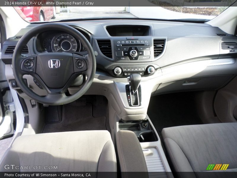 White Diamond Pearl / Gray 2014 Honda CR-V LX