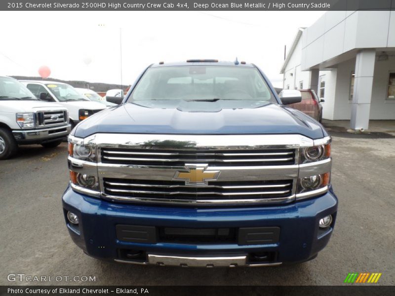 Deep Ocean Blue Metallic / High Country Saddle 2015 Chevrolet Silverado 2500HD High Country Crew Cab 4x4