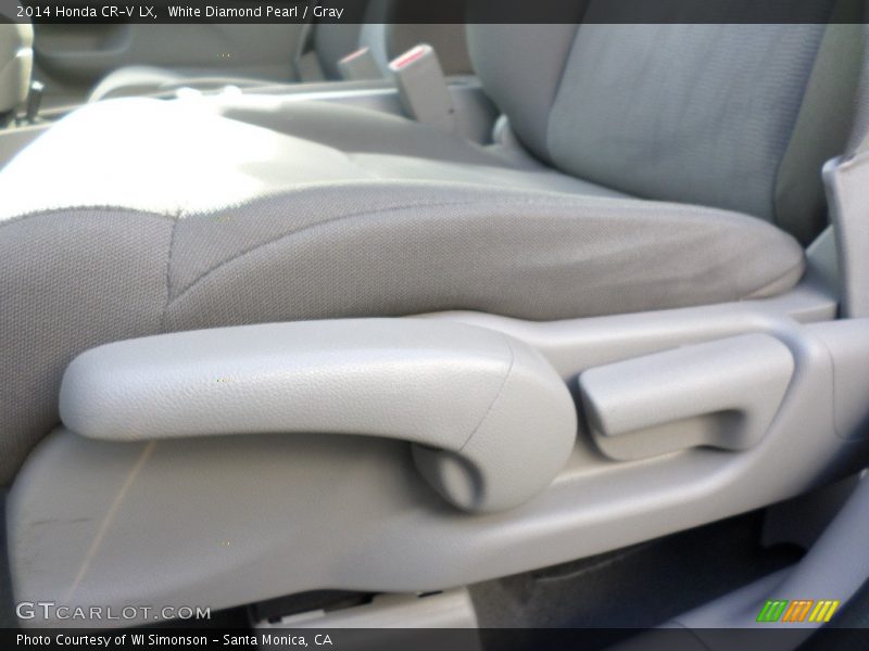 White Diamond Pearl / Gray 2014 Honda CR-V LX