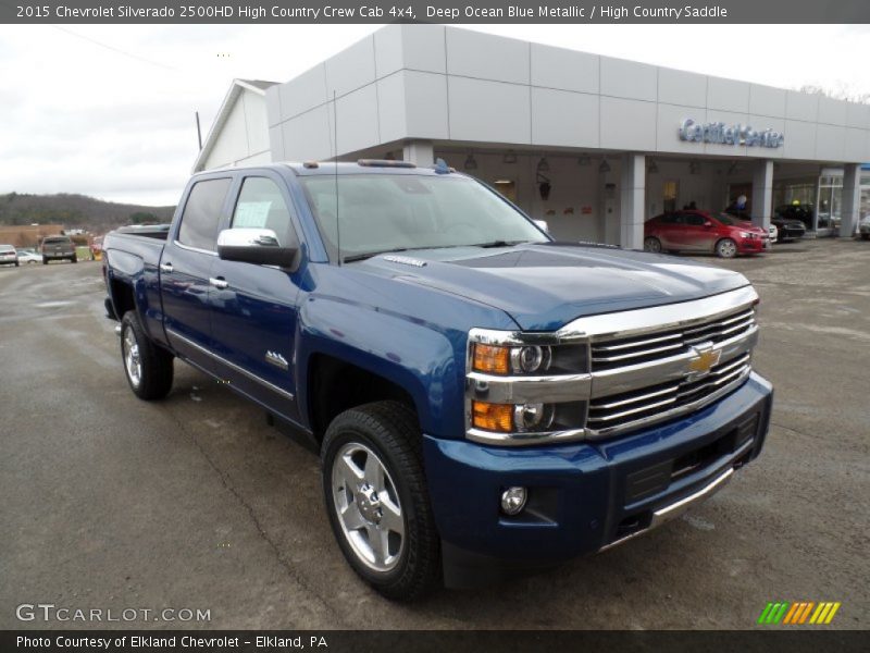 Deep Ocean Blue Metallic / High Country Saddle 2015 Chevrolet Silverado 2500HD High Country Crew Cab 4x4