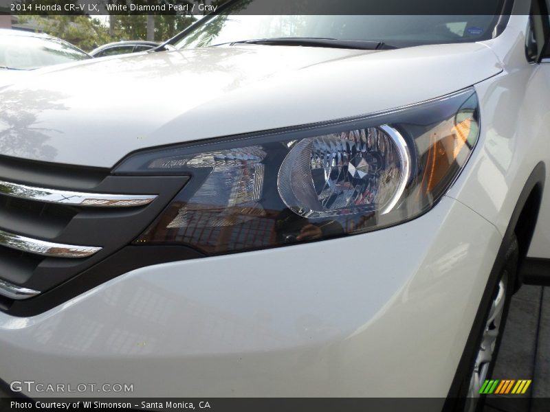 White Diamond Pearl / Gray 2014 Honda CR-V LX