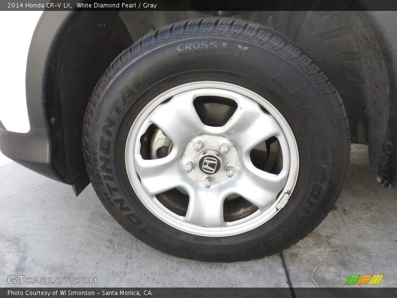 White Diamond Pearl / Gray 2014 Honda CR-V LX