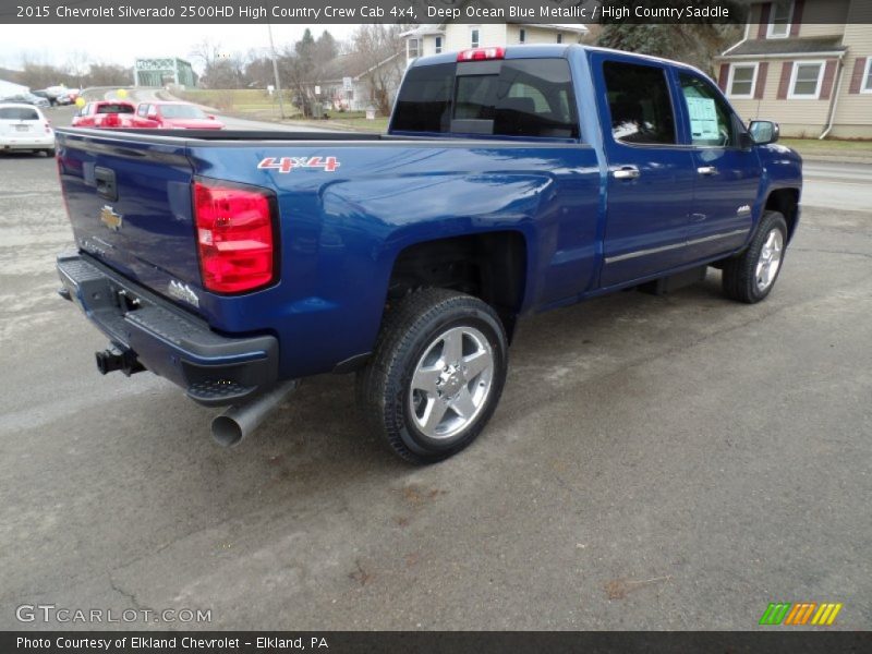 Deep Ocean Blue Metallic / High Country Saddle 2015 Chevrolet Silverado 2500HD High Country Crew Cab 4x4