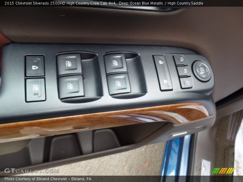 Deep Ocean Blue Metallic / High Country Saddle 2015 Chevrolet Silverado 2500HD High Country Crew Cab 4x4
