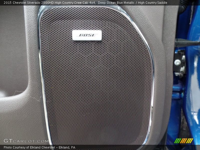 Deep Ocean Blue Metallic / High Country Saddle 2015 Chevrolet Silverado 2500HD High Country Crew Cab 4x4