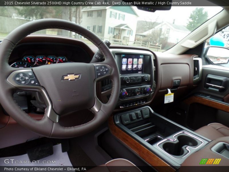 Deep Ocean Blue Metallic / High Country Saddle 2015 Chevrolet Silverado 2500HD High Country Crew Cab 4x4