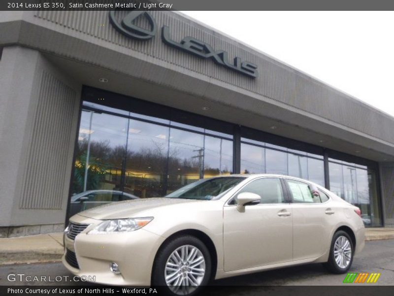 Satin Cashmere Metallic / Light Gray 2014 Lexus ES 350