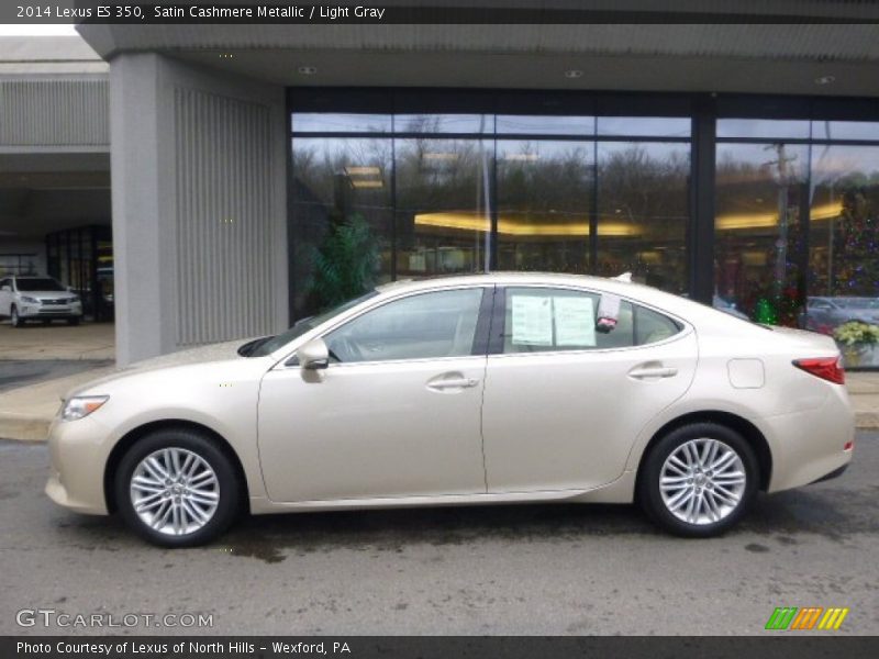 Satin Cashmere Metallic / Light Gray 2014 Lexus ES 350