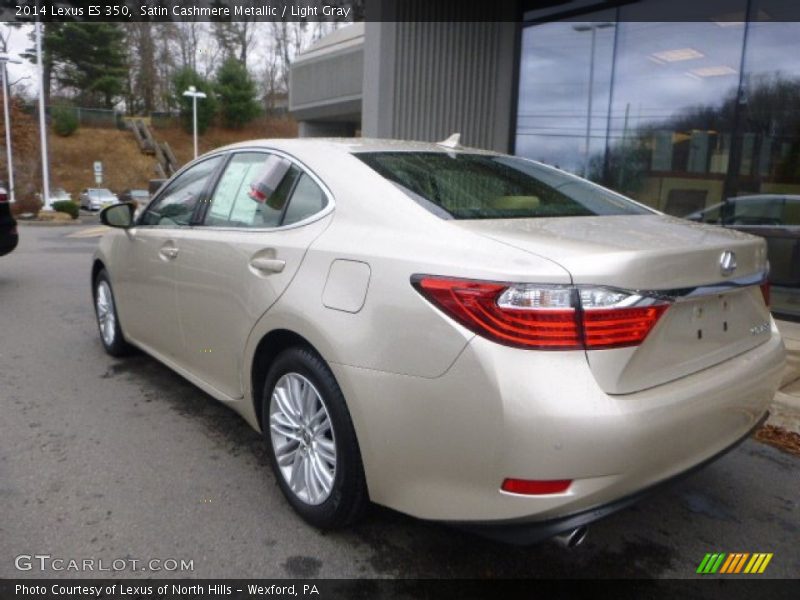 Satin Cashmere Metallic / Light Gray 2014 Lexus ES 350