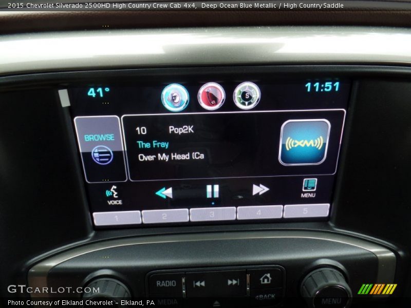 Deep Ocean Blue Metallic / High Country Saddle 2015 Chevrolet Silverado 2500HD High Country Crew Cab 4x4